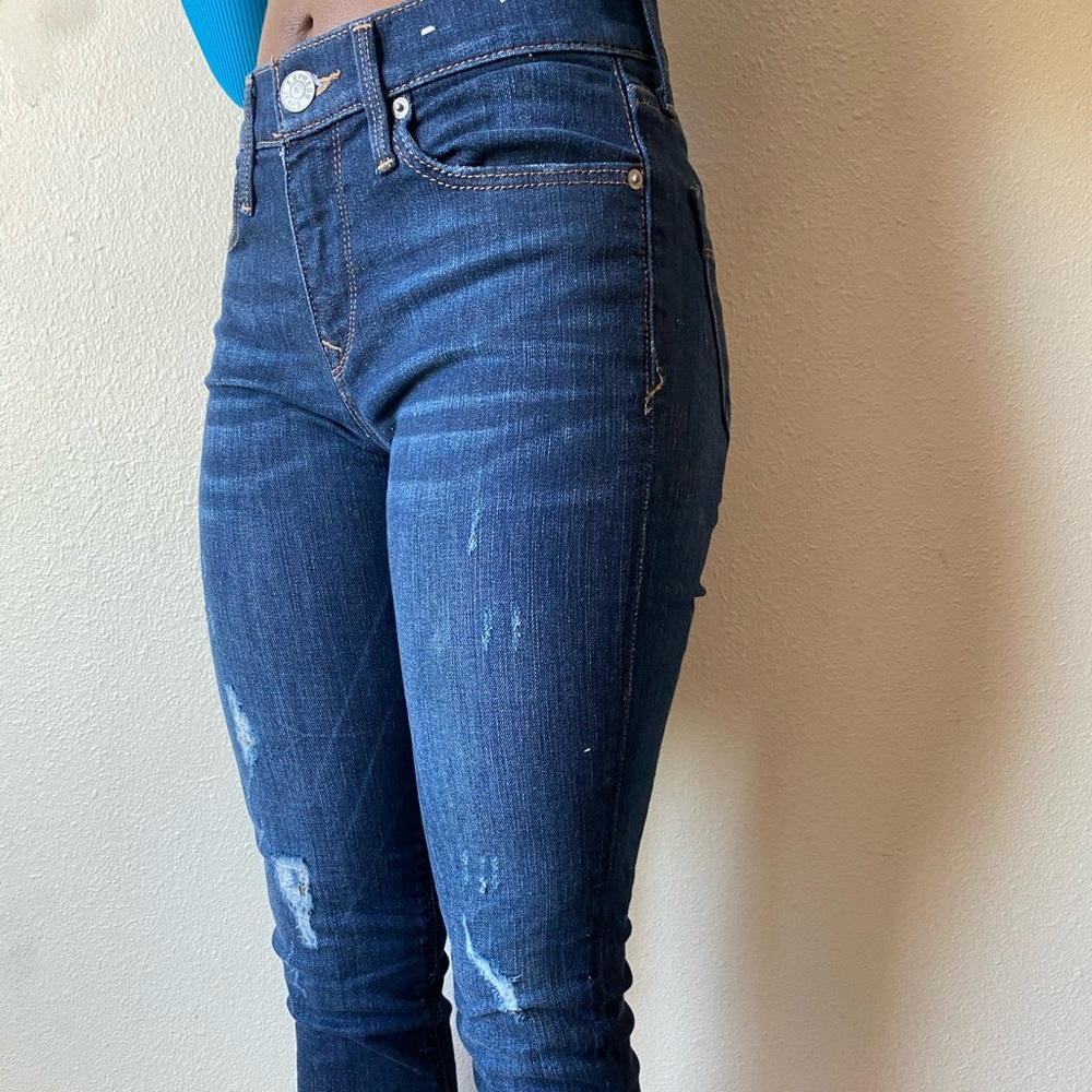 Express Super Skinny mid-rise jeans